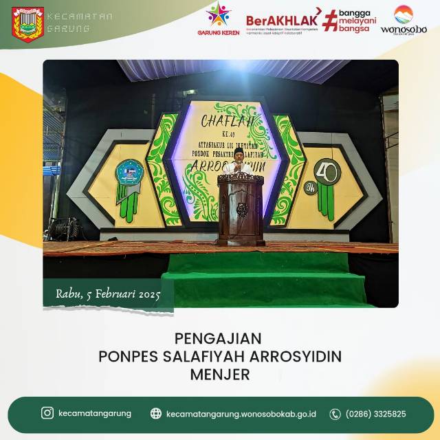 Pengajian Pondok Pesantren Salafiyah Arrosyidin Menjer